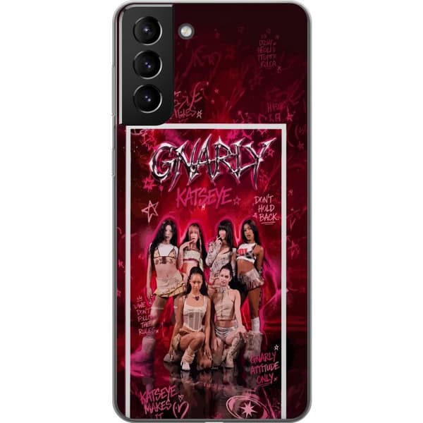 Kompatibelt Mobildeksel til Samsung Galaxy S21+ 5G KATSEYE rosa