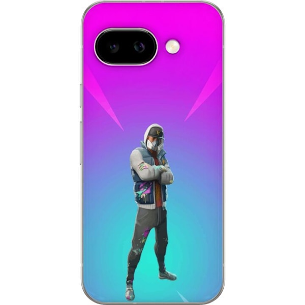 Google Pixel 9a Gennemsigtig cover sort ridder fortnite