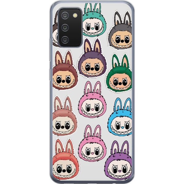 Samsung Galaxy A02s Läpinäkyvä kuori Labubu Macaron Monster