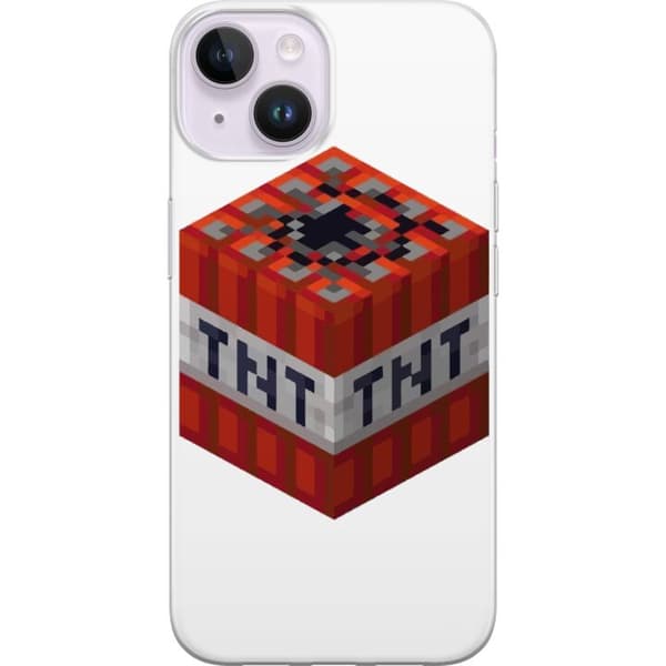Kompatibelt Mobildeksel til Apple iPhone 14 Minecraft TNT