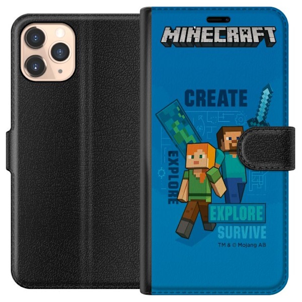 Apple iPhone 11 Pro Tegnebogsetui Minecraft Huler