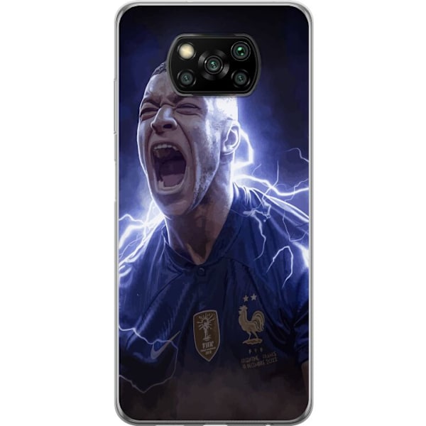 Xiaomi Poco X3 NFC Gjennomsiktig deksel Kylian Mbappe