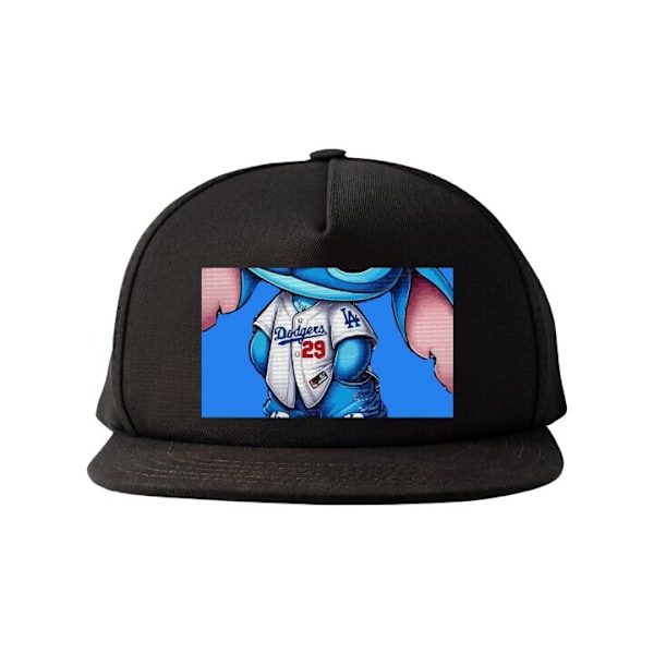 Snapback Aikuisille | Säädettävä Lippis Ommel musta one size