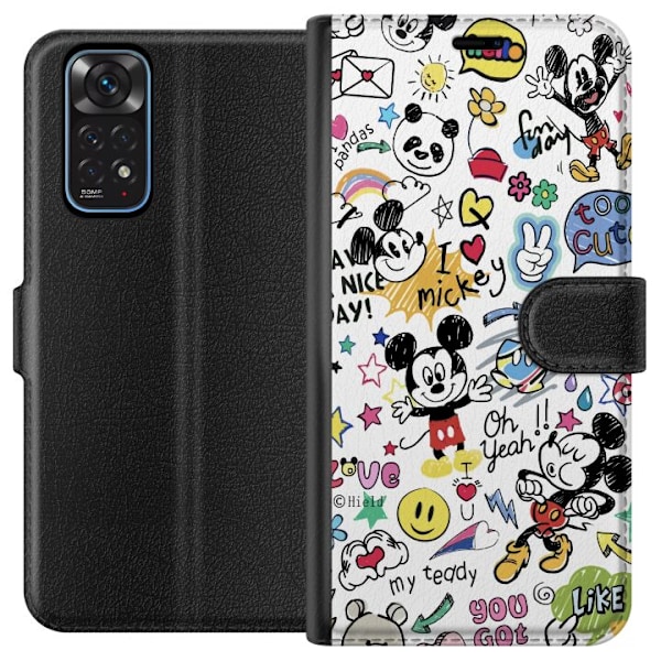 Xiaomi Redmi Note 11 Tegnebogsetui Mickey Mouse