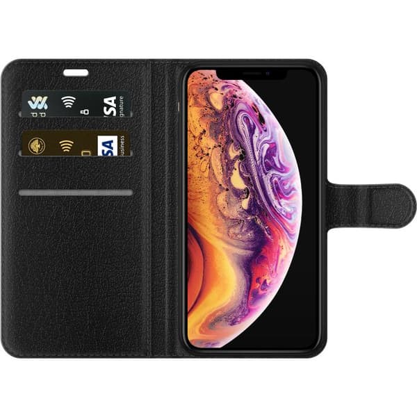 Kompatibel Tegnebogsetui til Apple iPhone XS KATSEYE sort