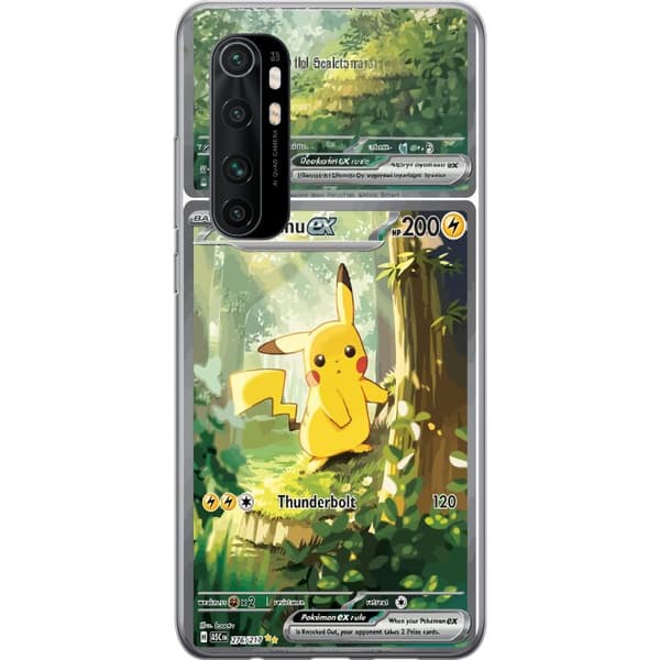 Kompatibelt Mobilskal till Xiaomi Mi Note 10 Lite Pikachu grön