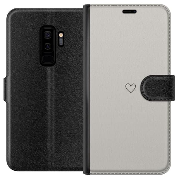 Kompatibelt Lommeboketui til Samsung Galaxy S9+ Hjerte