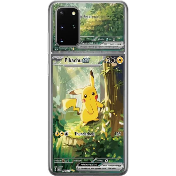 Kompatibelt Mobildeksel til Samsung Galaxy S20+ Pikachu grønn