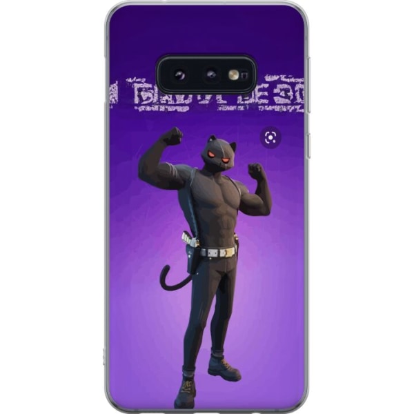 Samsung Galaxy S10e Gennemsigtig cover Fortnite - Meowscles