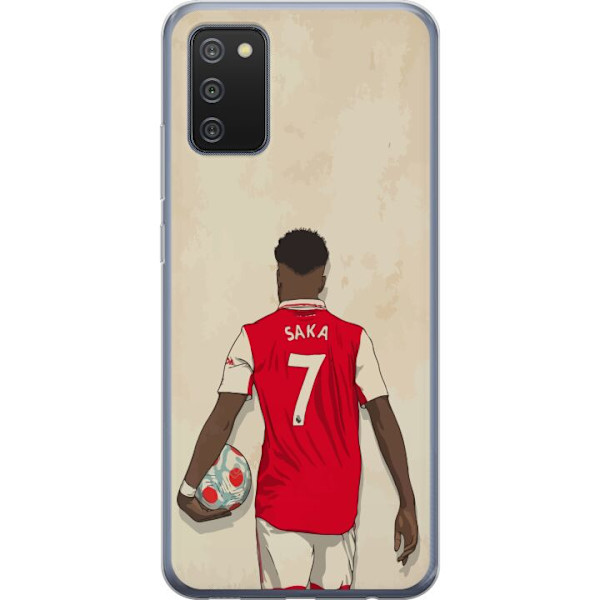 Samsung Galaxy A02s Läpinäkyvä kuori Arsenal FC Jalkapallo Arsenal FC Motiivi Pelaaja Premier League Englanti Suosittu Urheilulaji Jalkapallotähti