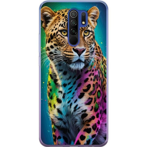 Xiaomi Redmi 9 Gennemsigtig cover Leopard