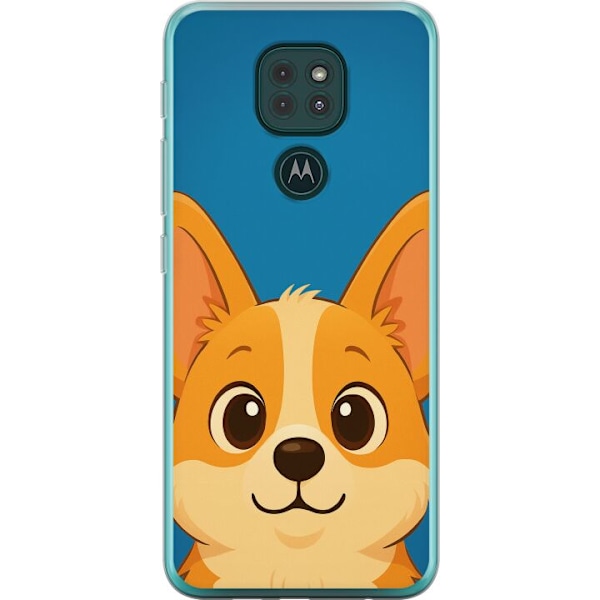 Motorola Moto G9 Play Läpinäkyvä kuori Hello Corgi
