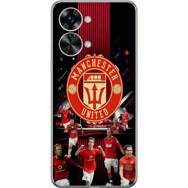 OnePlus Nord 2T Läpinäkyvä kuori Manchester United F.C.