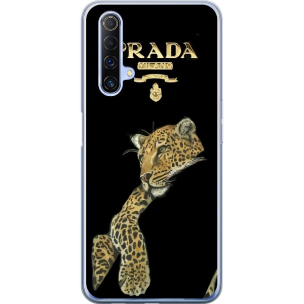 Realme X50 5G Läpinäkyvä kuori Prada Leopard