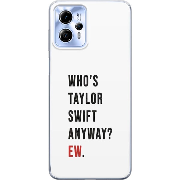 Motorola Moto G13 Gennemsigtig cover Taylor Swift