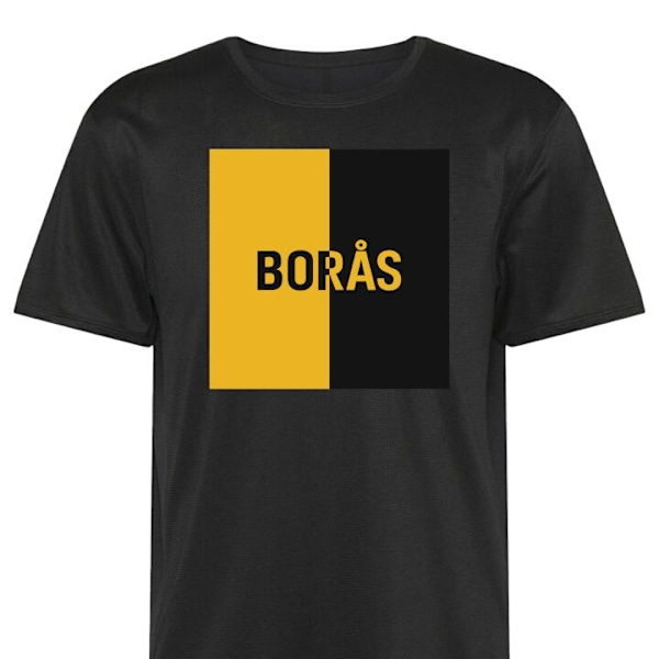 Trænings T-shirt | Sport T-shirt til Voksen Borås – fodbol sort XX-Large