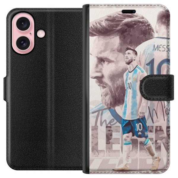 Apple iPhone 16 Tegnebogsetui Messi