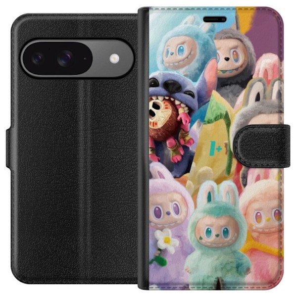 Google Pixel 9 Tegnebogsetui stor