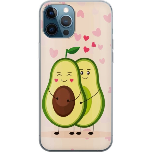 Apple iPhone 12 Pro Gennemsigtig cover Avokado Kærlighed