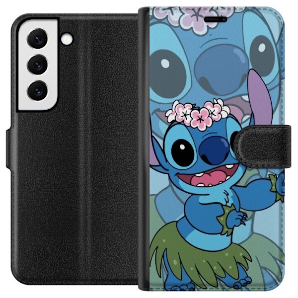 Samsung Galaxy S22 5G Tegnebogsetui Stitch under Stjernerne - Magisk Anime-stil