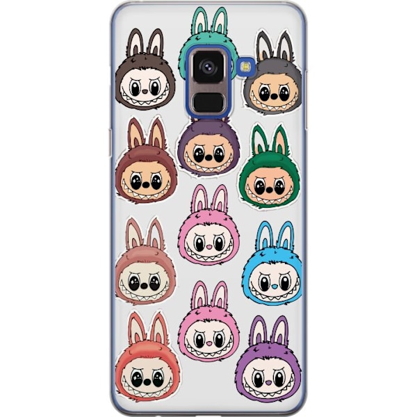 Samsung Galaxy A8 (2018) Läpinäkyvä kuori Labubu Macaron Mo