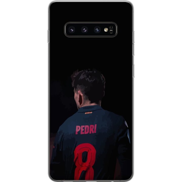Samsung Galaxy S10 Genomskinligt Skal Pedri FC Barcelona Fotbo