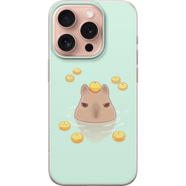 Apple iPhone 16 Pro Gennemsigtig cover Capybara