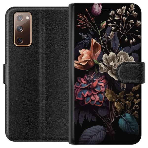 Kompatibelt Plånboksfodral till Samsung Galaxy S20 FE Blommor