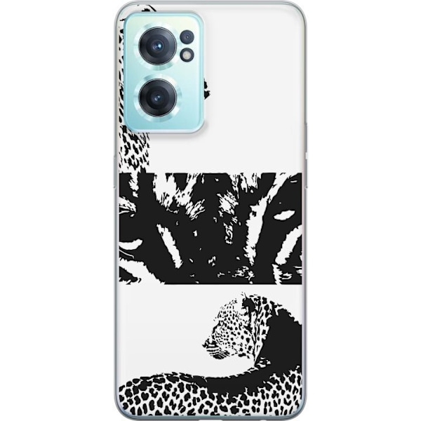 OnePlus Nord CE 2 5G Läpinäkyvä kuori Leopard Faces