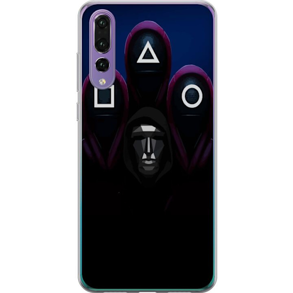 Huawei P20 Pro Genomskinligt Skal Squid Game Säsong 3 Nya Ikoner Populär Serie TV Motiv Asiatisk Drama Trend Ikoniskt Grafisk Design