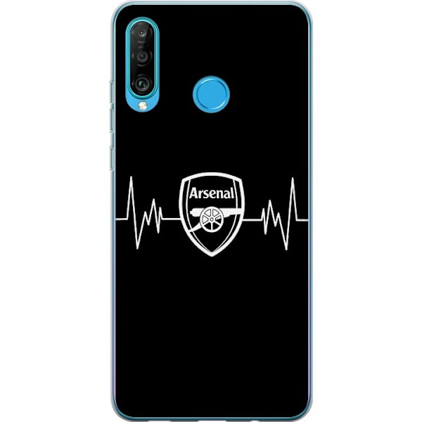 Huawei P30 lite Genomskinligt Skal Arsenal