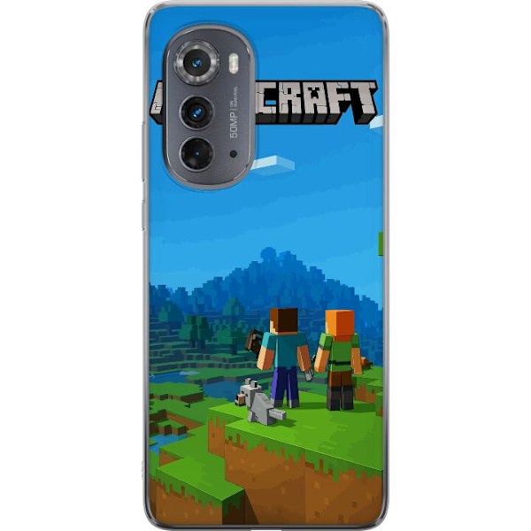 Motorola Edge (2022) Läpinäkyvä kuori Minecraft Key Art