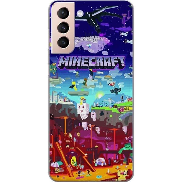 Kompatibelt Mobilskal till Samsung Galaxy S21 Minecraft