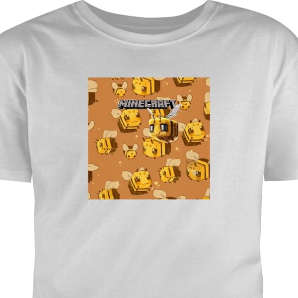 Lasten T-paita | Mukava T-paita Lapsille Minecraft Bi harmaa 9-11 Vuotta