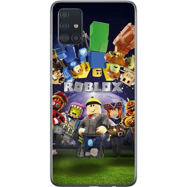 Samsung Galaxy A51 Genomskinligt Skal Roblox Värld – Gamingäventyr för Barn & Ungdomar
