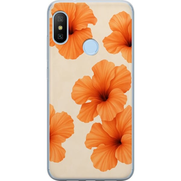 Xiaomi Mi A2 Lite Genomskinligt Skal Papaya Punch