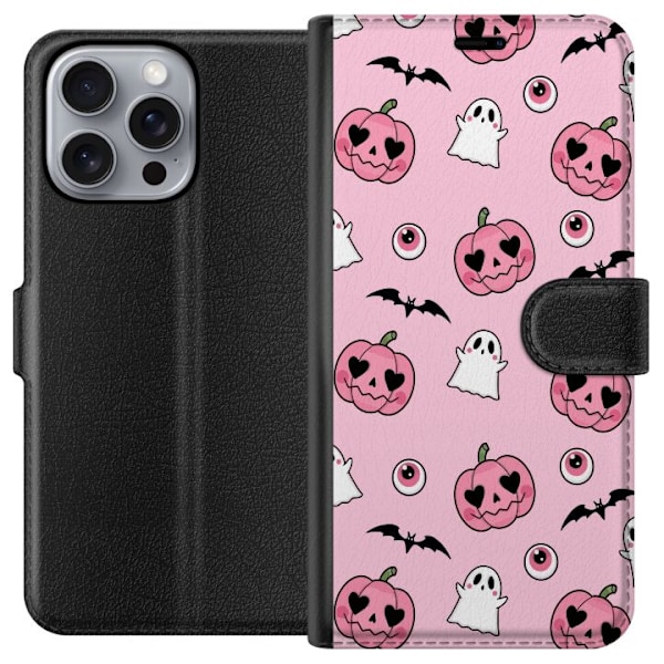 Apple iPhone 16 Pro Max Lommeboketui Halloween Rosa