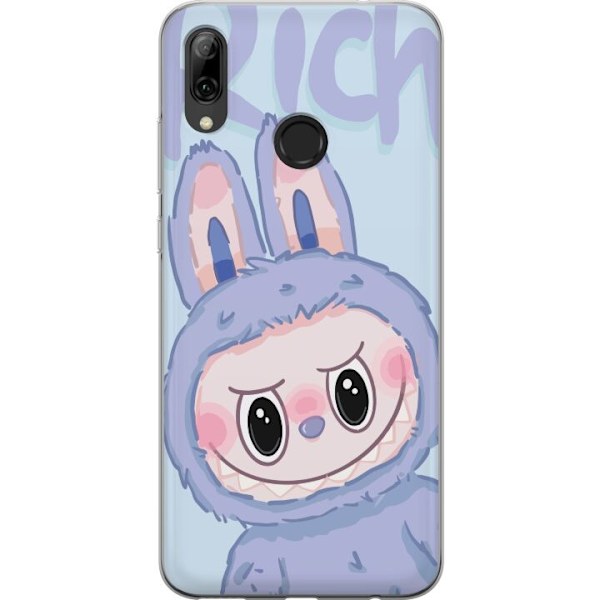 Huawei P smart 2019 Genomskinligt Skal Blue Bunny Labubu