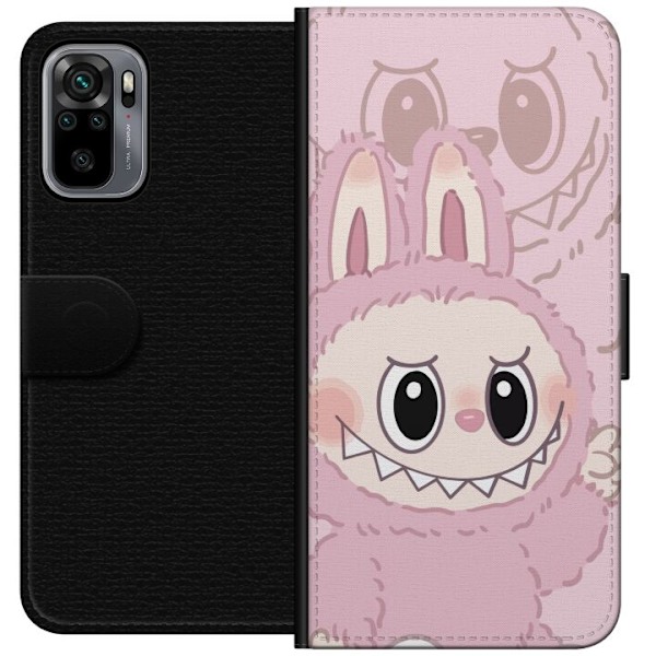 Xiaomi Redmi Note 10S Tegnebogsetui Labubu Floral Freak