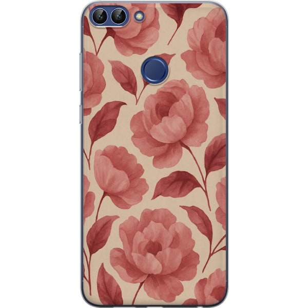 Huawei P smart Genomskinligt Skal Rose Bloom