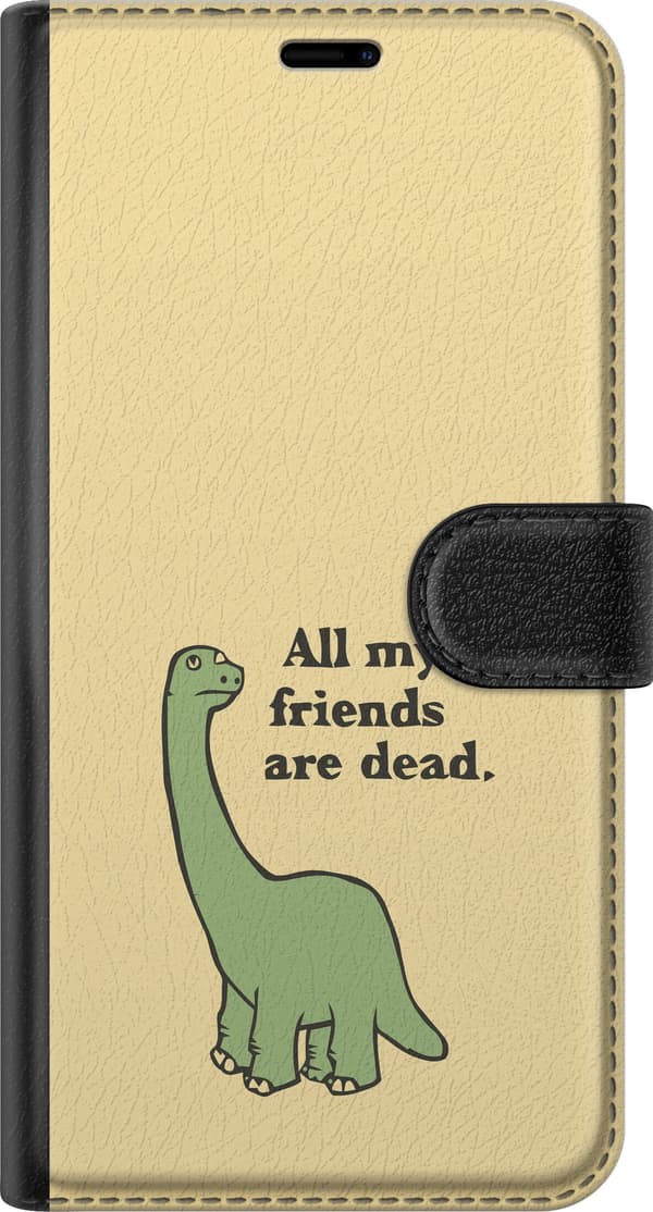 Kompatibelt Plånboksfodral till Samsung Galaxy S23 Dinosaurier