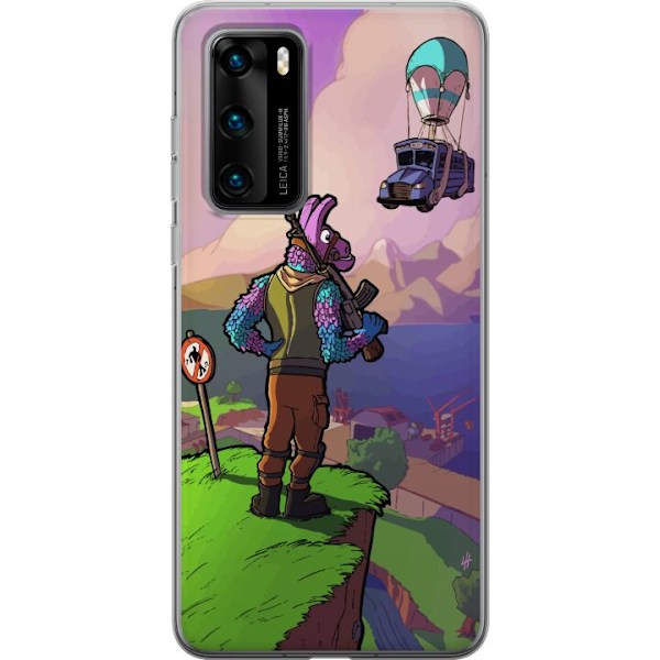 Huawei P40 Genomskinligt Skal Fortnite