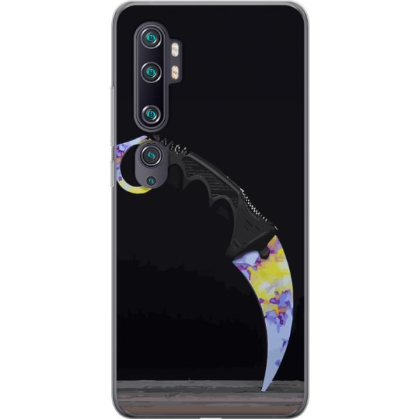 Xiaomi Mi Note 10 Gennemsigtig cover Karambit / Butterfly / M9