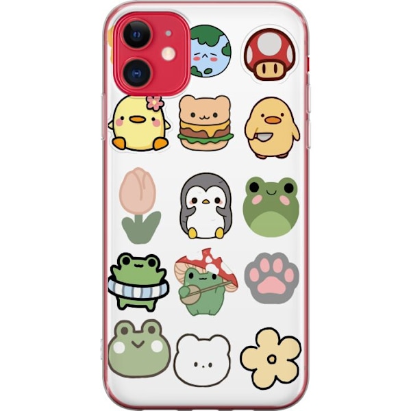 Apple iPhone 11 Gjennomsiktig deksel Kawaii Friends