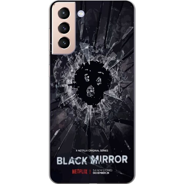 Samsung Galaxy S21 Läpinäkyvä kuori Black Mirror Sci-Fi Net