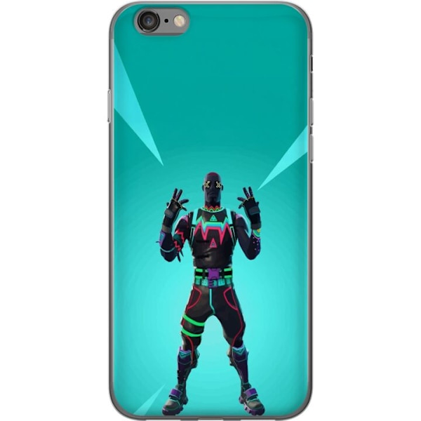 Apple iPhone 6 Gennemsigtig cover sort ridder fortnite