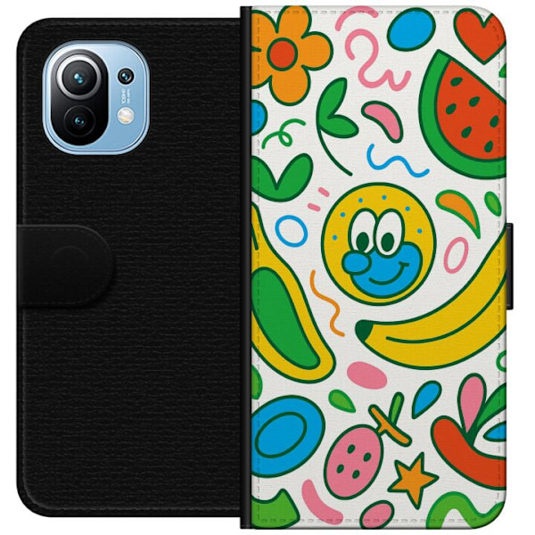 Xiaomi Mi 11 Tegnebogsetui Sommerfugle Slør