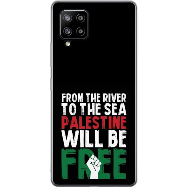 Samsung Galaxy A42 5G Genomskinligt Skal Free Palestine – politiskt statement med kraftfullt grafiskt uttryck