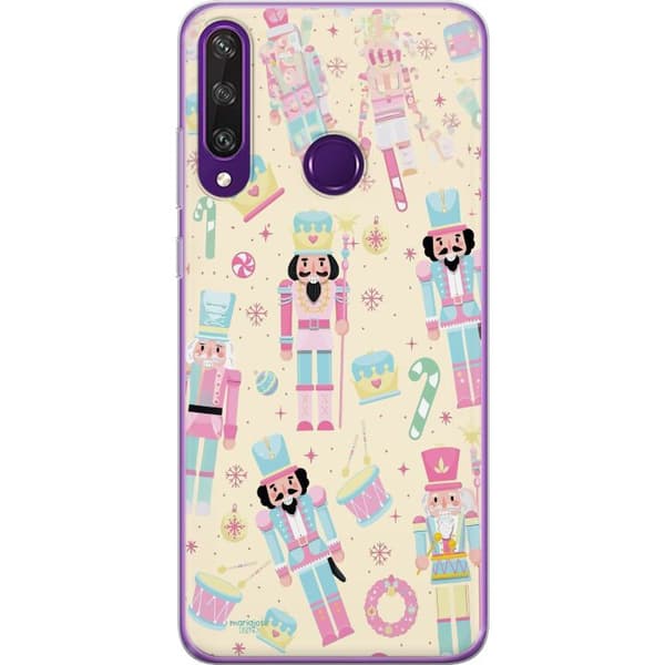 Kompatibelt Mobildeksel til Huawei Y6p Jul rosa