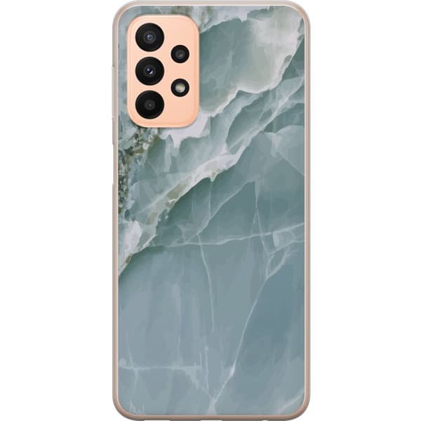 Kompatibelt Mobilskal till Samsung Galaxy A23 Marmor Isfjäll